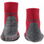 Falke TK2 Chaussettes courtes Enfant, rouge/gris
