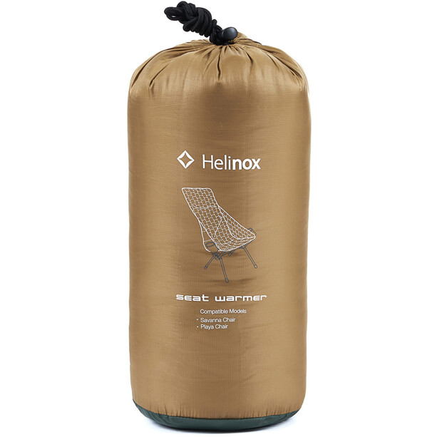 Helinox Calentador de asiento acolchado para Silla Savanna/Playa, marrón/verde