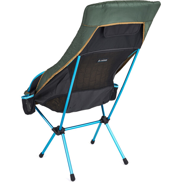 Helinox Calentador de asiento acolchado para Silla Savanna/Playa, marrón/verde