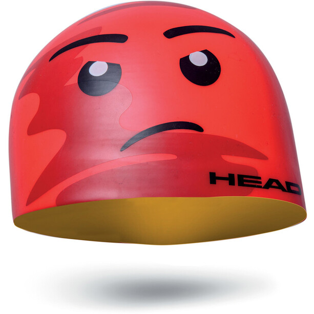 Head Silicone Sketch Cap yellow red face