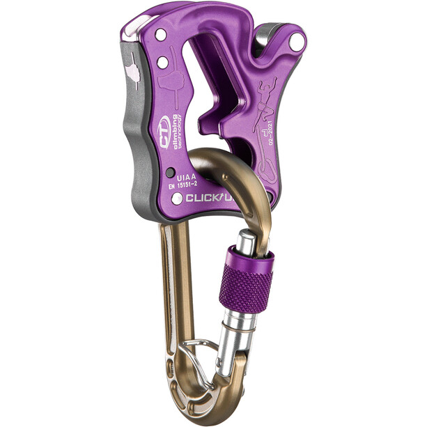 Climbing Technology Click Up Belay Device violet