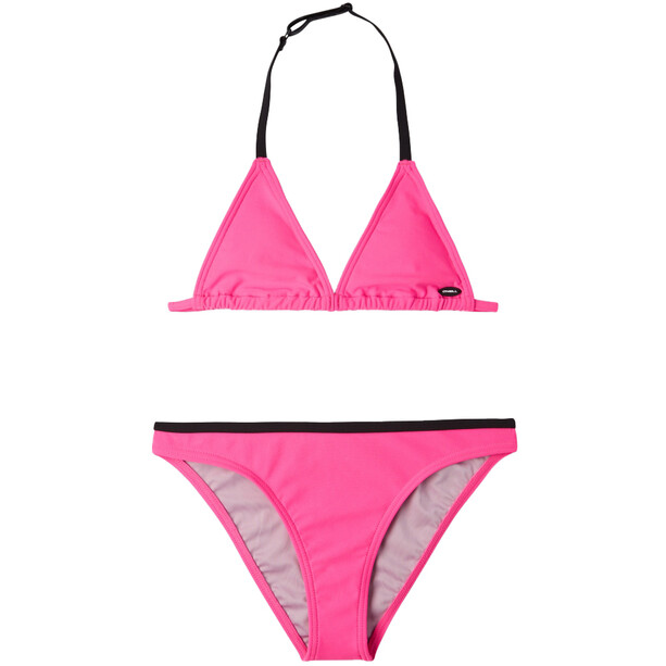 O'Neill Essential Triangle Bikini Niñas, rosa