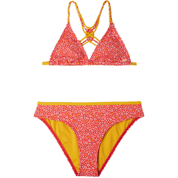 O'Neill Tropics Bikini Ragazza, rosso/bianco