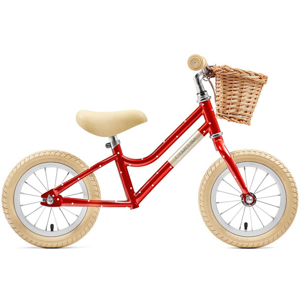 Creme Mia 12" Bicicletas sin Pedales Niños, rojo