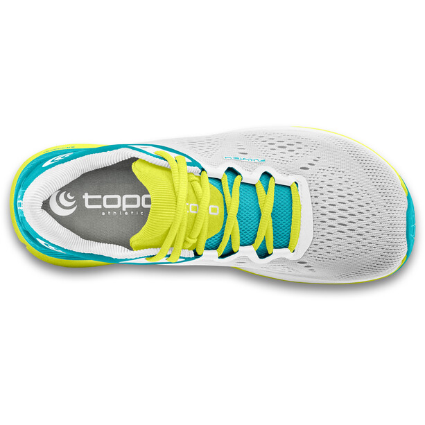 Topo Athletic Fli-Lyte 4 Chaussures de course Homme, blanc/turquoise