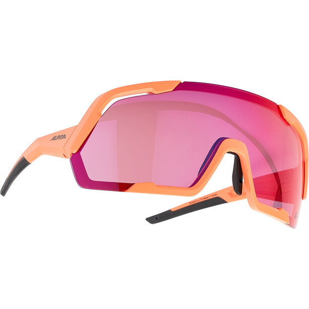 Alpina Rocket Q-Lite Glasses peach matt/pink mirror