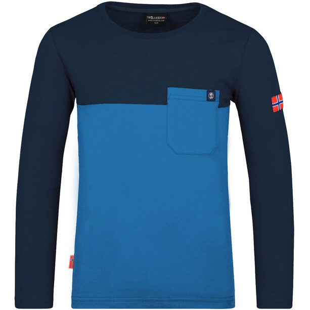 TROLLKIDS Bergen T-shirts manches longues Enfant, bleu