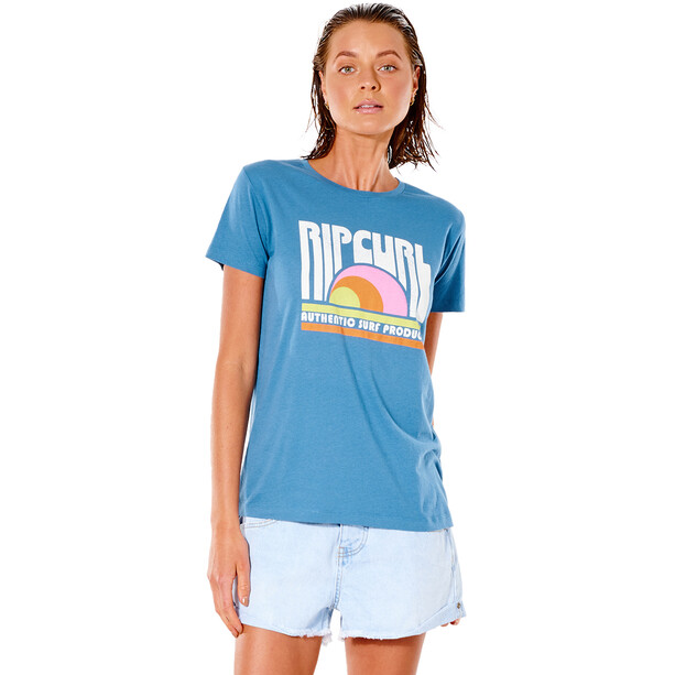 Rip Curl Surf Revival Standard Kurzarm Shirt Damen blau