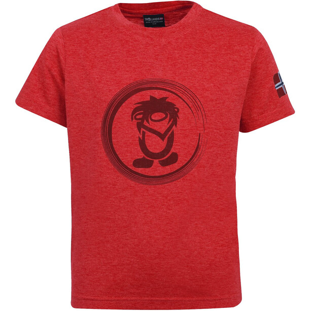 TROLLKIDS Trollfjord Camiseta Niños, rojo