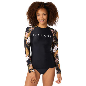 Rip Curl Playabella Camisa manga larga relajada Mujer, negro negro
