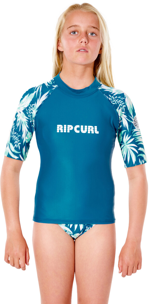 Rip Curl Cloud Break Relaxed Kurzarm Damen Frauen Lycra UV Shirt Schwimmshirt 