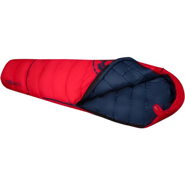 TROLLKIDS Fjell Dreamer II Sleeping Bag Extendable Kids bright red/mystic blue