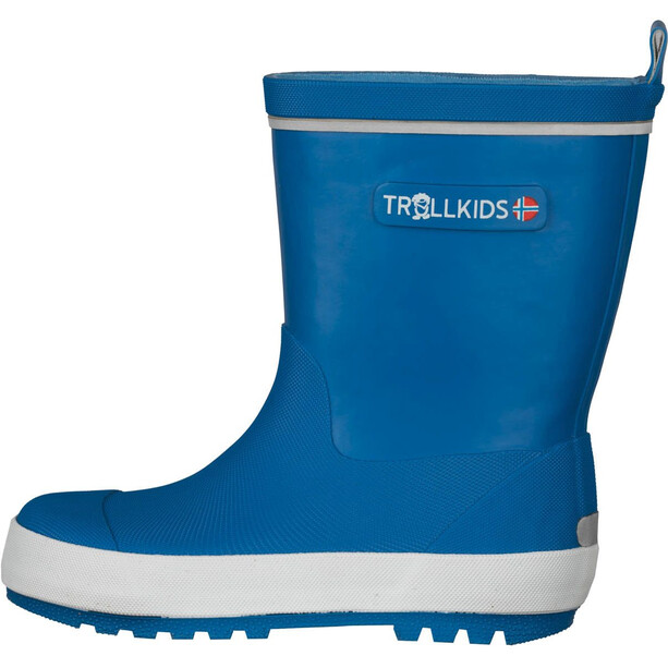 TROLLKIDS Lysefjord Rubber Boots Kids glow blue