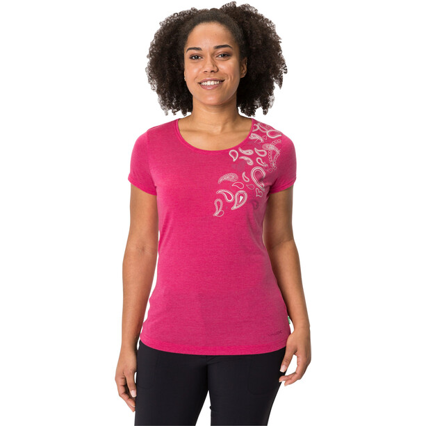 VAUDE Skomer Print II Kurzarm T-Shirt Damen pink