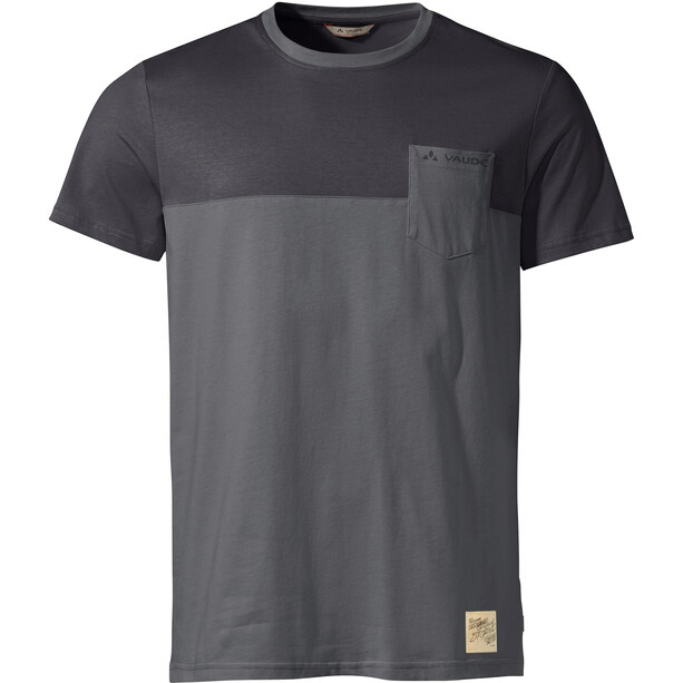 VAUDE Nevis III Kurzarm T-Shirt Herren grau/schwarz