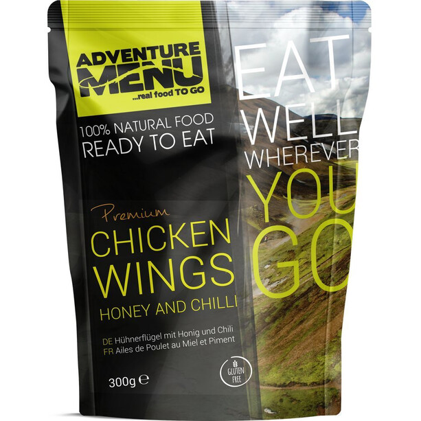 Adventure Menu Outdoor Mahlzeit 300g Chicken Wings mit Honig und Chili