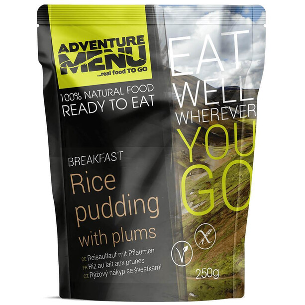 Adventure Menu Outdoor Meal 250g Rice pudding with plums