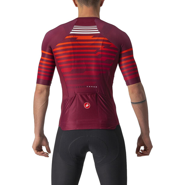 Castelli Climber's 3.0 SL Koszulka rowerowa z zamkiem błyskawicznym Mężczyźni, czerwony