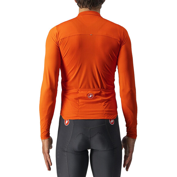 Castelli Prologo 7 Maglia jersey a maniche lunghe Uomo, arancione/nero