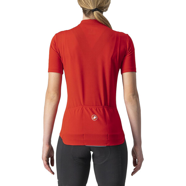 Castelli Anima 3 Koszulka z krótkim rękawem Kobiety, czerwony