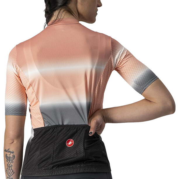 Castelli Dolce Maillot Mujer, rojo/gris