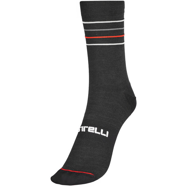Castelli Endurance 15 Socken schwarz/silber