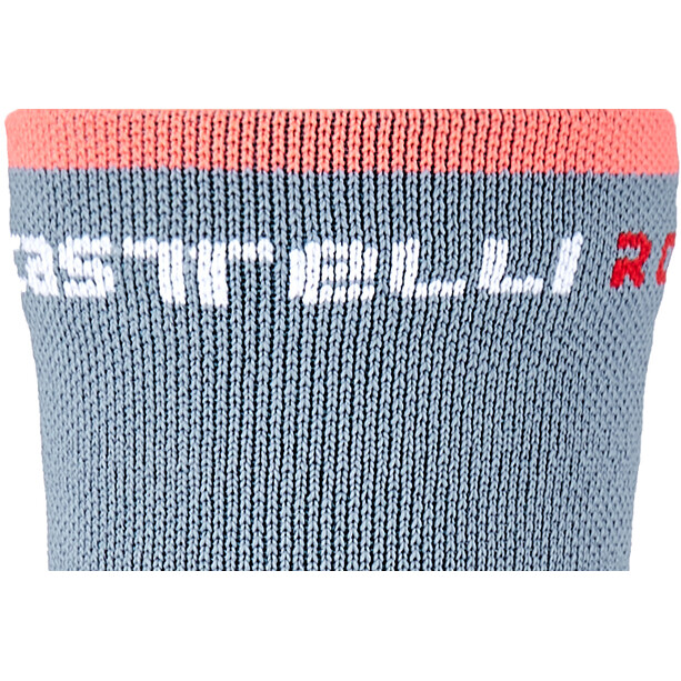 Castelli Rosso Corsa 11 Calcetines Mujer, gris/azul