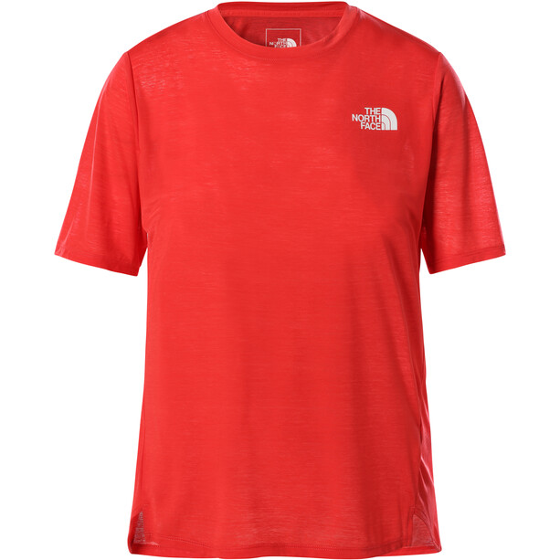 The North Face Up With The Sun Chemise SS Femme, rouge
