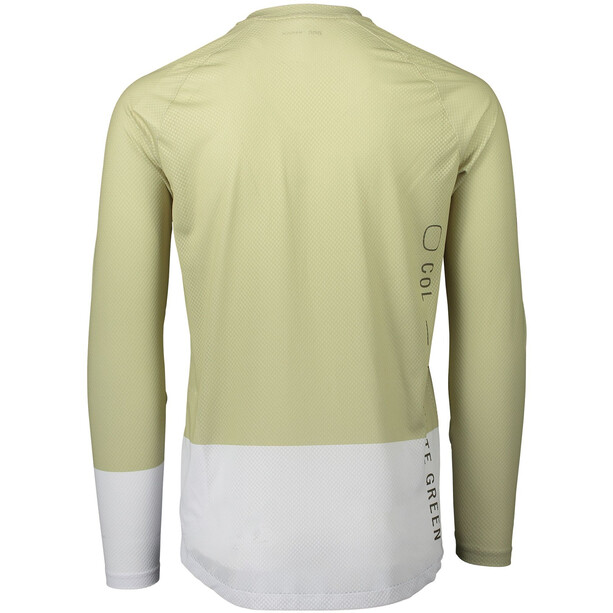 POC MTB Pure Maglia jersey a maniche lunghe Uomo, verde/bianco