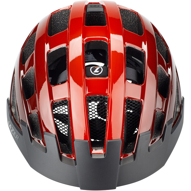 Lazer Compact Deluxe Helm rot/schwarz