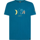 La Sportiva Breakfast T-Shirt Col Ras-Du-Cou Homme, bleu
