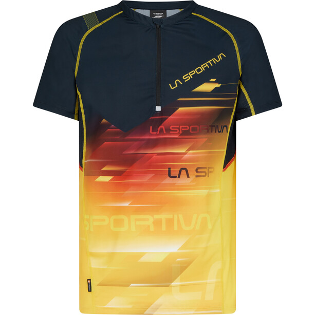 La Sportiva Xcelerator T-Shirt Herren schwarz/gelb