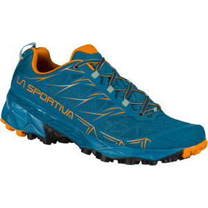 La Sportiva Akyra Chaussures de trail Homme, Bleu pétrole/orange Bleu pétrole/orange