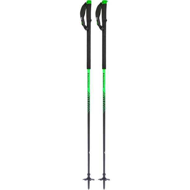 Black Diamond Vapor Carbon Ski Poles, negro/verde