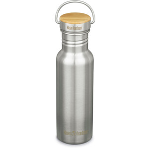 Klean Kanteen Reflect Narrow Drinkfles 532ml met Bamboe dop, zilver zilver