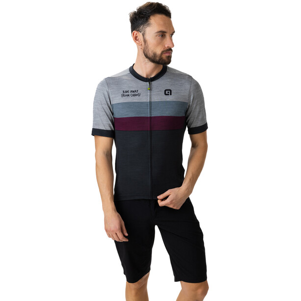 Alé Cycling Chaos Maillot manches courtes Homme, gris/vert