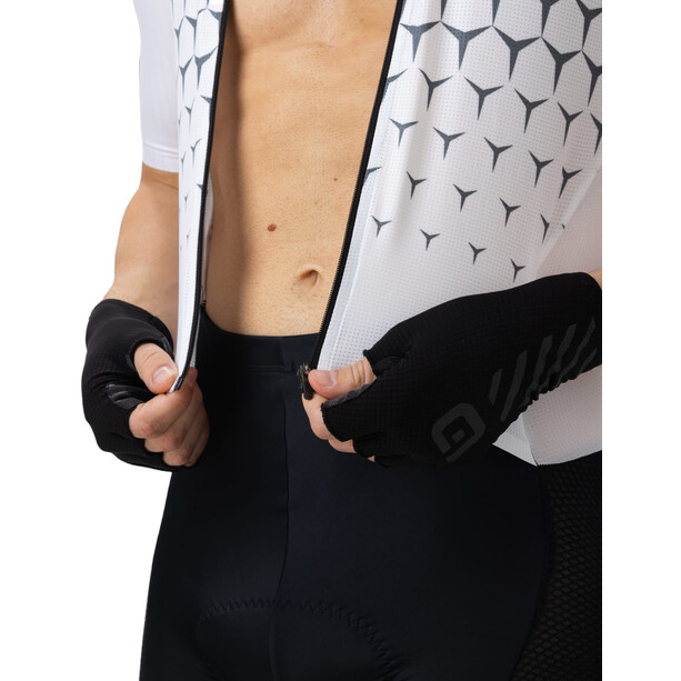 Alé Cycling Hive Combinaison peau à manches courtes Homme, blanc/noir
