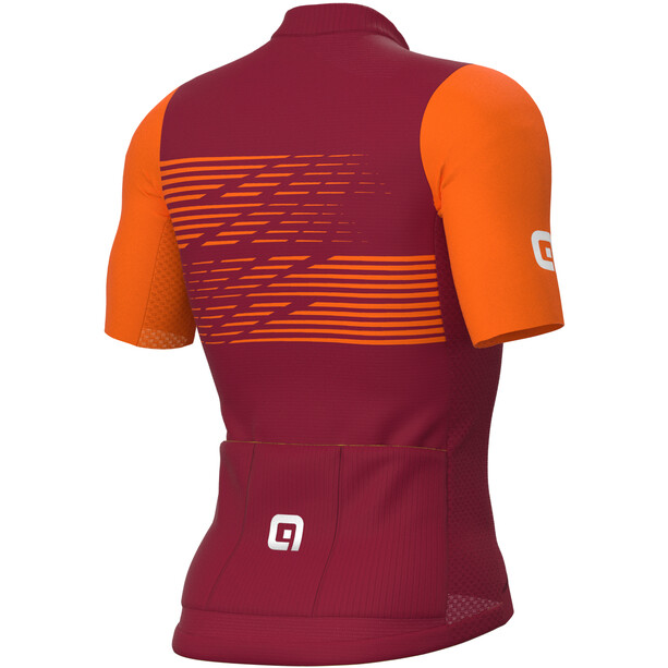 Alé Cycling Logo Kurzarm Trikot Herren rot/orange