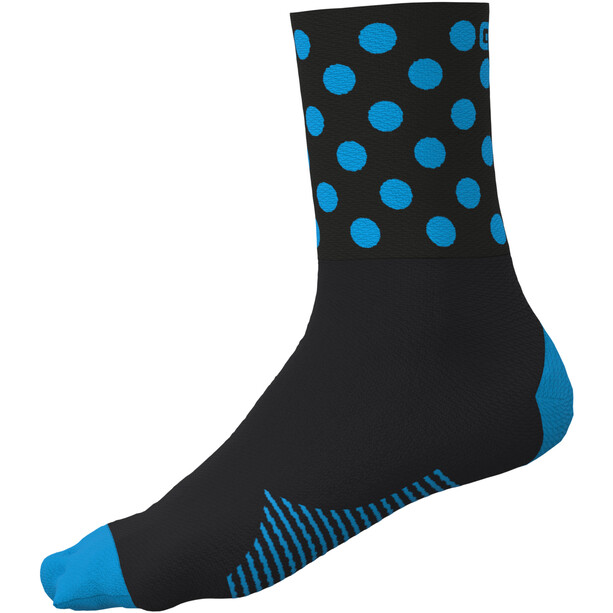 Alé Cycling Bubble Calza Q-Skin Socken 16cm schwarz/blau