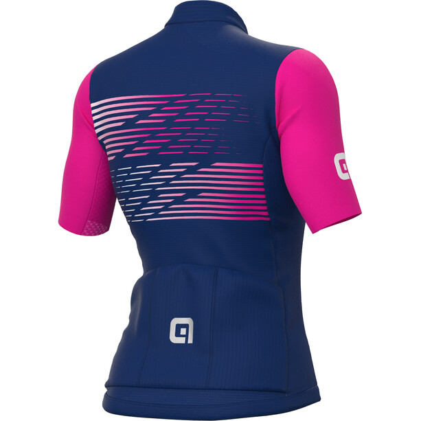 Alé Cycling Logo Jersey met korte mouwen Dames, roze/blauw