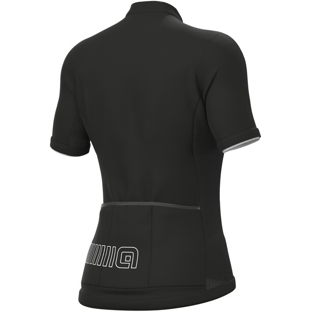 Alé Cycling Solid Color Block Jersey met korte mouwen Dames, zwart