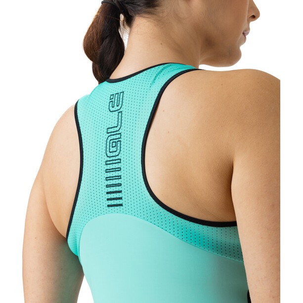 Alé Cycling Solid Color Block Tanktop Dames, turquoise