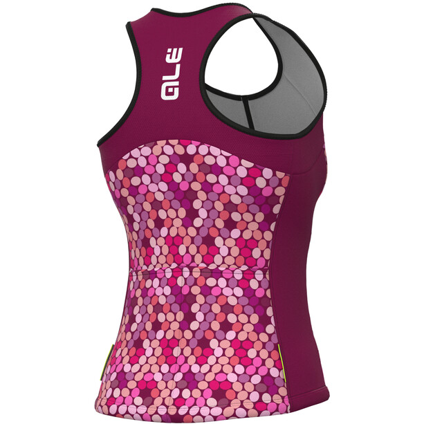 Alé Cycling Solid Triangles Top Sin Mangas Mujer, rosa