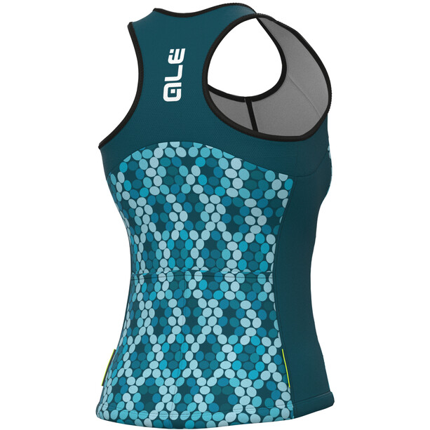 Alé Cycling Solid Triangles Top Sin Mangas Mujer, Turquesa