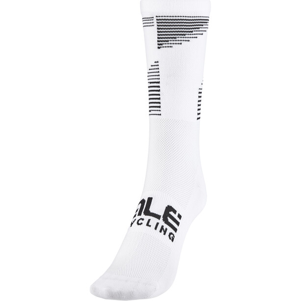 Alé Cycling Sprint Calza Q-Skin Socken 16cm weiß