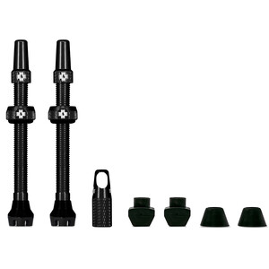 Muc-Off V2 Kit de valve Tubeless 60mm, noir noir