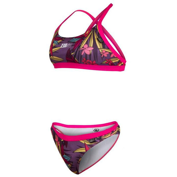 Z3R0D Tropical Bas de bikini Femme, Multicolore