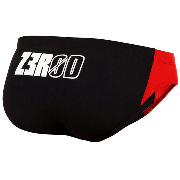 Z3R0D Slip de bain Homme, noir/rouge