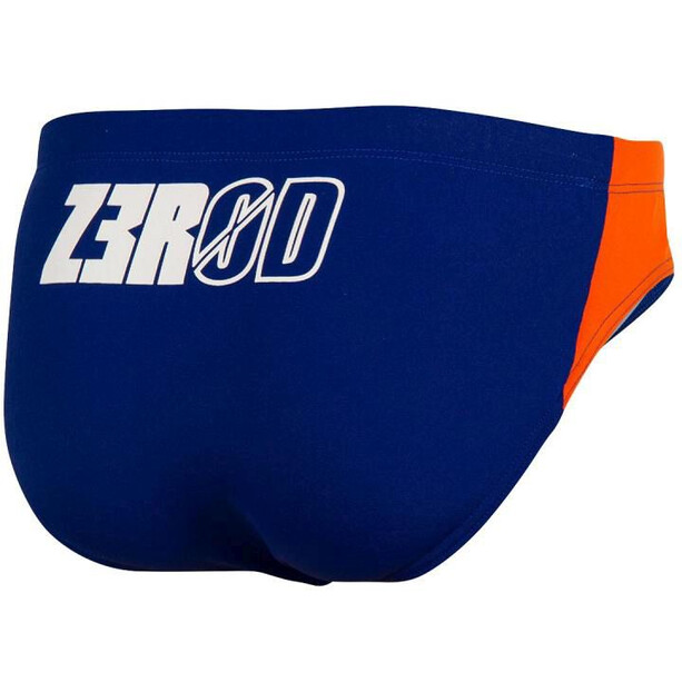Z3R0D Slip de bain Homme, bleu/orange