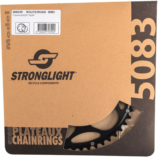 STRONGLIGHT AA5083 Kettingblad 51T 9/10-speed Outer 110BCD, zwart